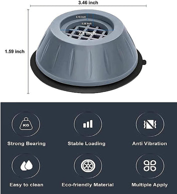 Anti Vibration Pad-Anti-vibration Pads For Washing Machine - 4 Pcs Shock Proof Feet